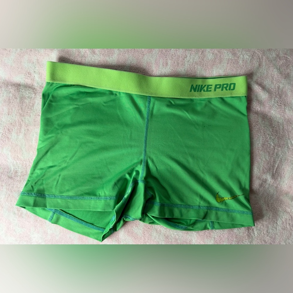 Nike Pro Bright Green Performance Shorts